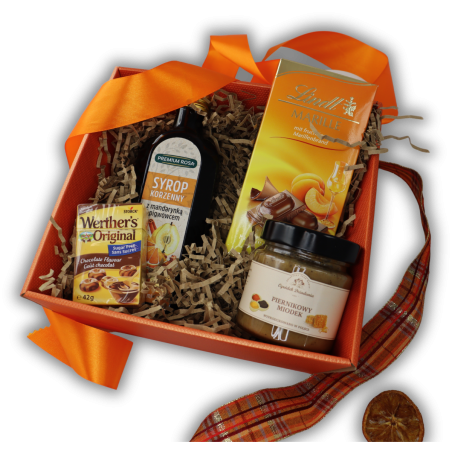 Kosz Prezentowy Miodek na Chłodek – Miód, Syrop, Słodycze