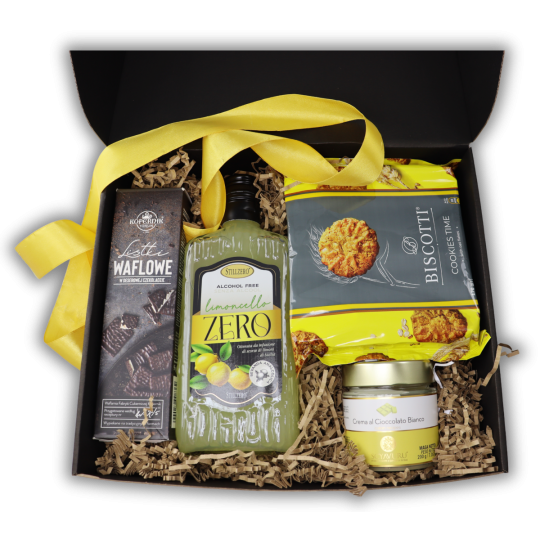 Box Prezentowy Cytrynka – Cytrynówka Limoncello i Słodycze