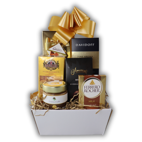 Kosz Prezentowy Słodki Podarunek – Elegancki zestaw
