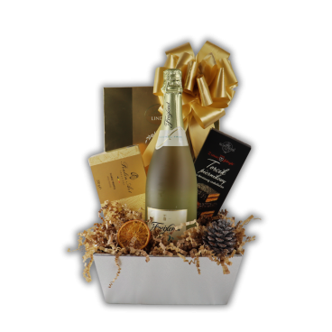 Kosz Prezentowy Gwieździsta Noc – Luksusowy Prezent Świąteczny