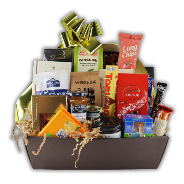 Kosz Prezentowy Pyszności Deluxe - Luksusowy Kosz Prezentowy