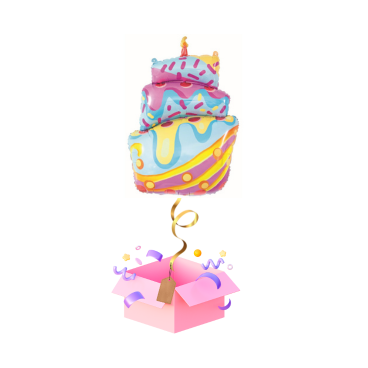 Balon z Helem Tort – Wyjątkowy Balon na Urodziny i Jubileusze