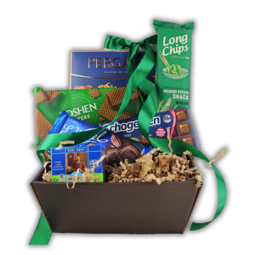 Kosz Prezentowy Mały Smaczek – Słodycze i Herbata na Prezent