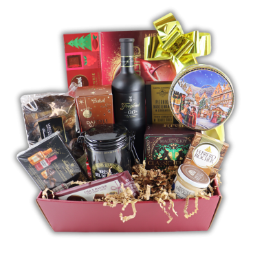 Kosz Prezentowy Świąteczna Uczta Deluxe – Luksusowy Prezent