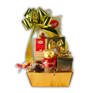 Kosz Świąteczny Zimowe Słodkości – Słodki Prezent na Święta