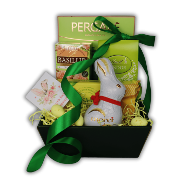 Kosz Prezentowy Zajączek – Wielkanocny Upominek Pełen Słodyczy